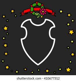 Web line icon. Shield.