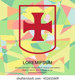 Web line icon. Shield.