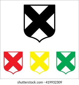 Web line icon. Shield.