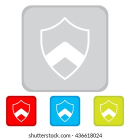 Web line icon. Shield.