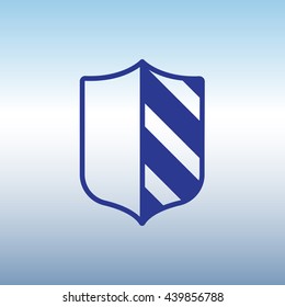 Web line icon. Shield.
