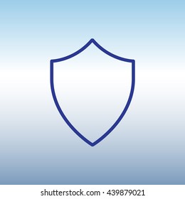 Web line icon. Shield.