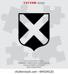 Web line icon. Shield.
