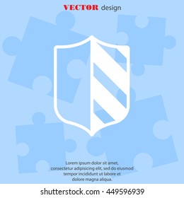 Web line icon. Shield.