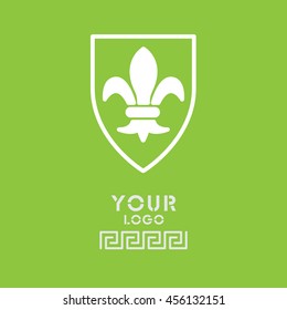 Web line icon. Shield.