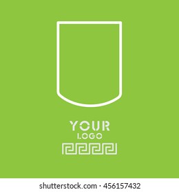 Web line icon. Shield.