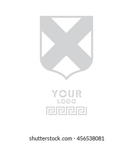 Web line icon. Shield.