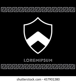 Web line icon. Shield.