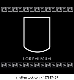 Web line icon. Shield.