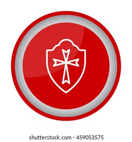 Web line icon. Shield.