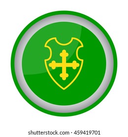 Web line icon. Shield.