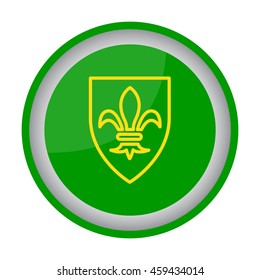 Web line icon. Shield.