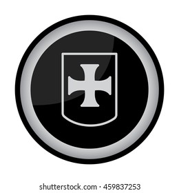 Web line icon. Shield.