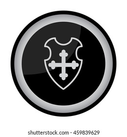 Web line icon. Shield.