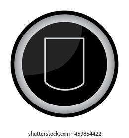 Web line icon. Shield.