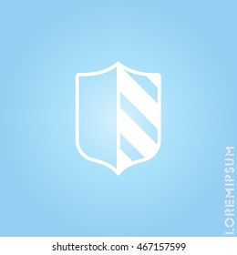 Web line icon. Shield.