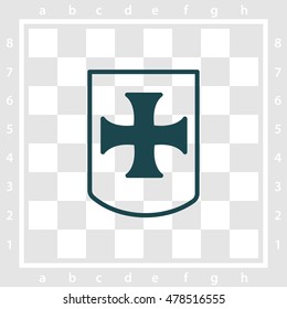 Web line icon. Shield.