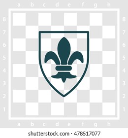 Web line icon. Shield.