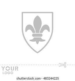 Web line icon. Shield.