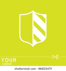 Web line icon. Shield.