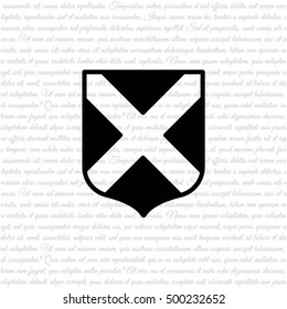 Web line icon. Shield.