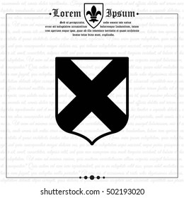 Web line icon. Shield.