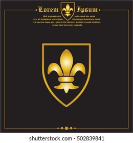 Web line icon. Shield.