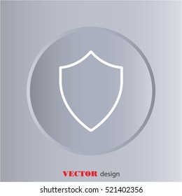 Web line icon. Shield.