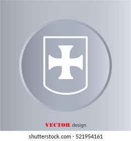 Web line icon. Shield.
