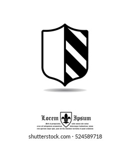 Web line icon. Shield.