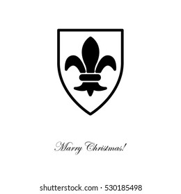 Web line icon. Shield.