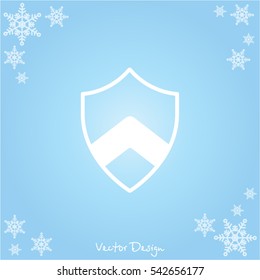 Web line icon. Shield.