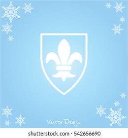 Web line icon. Shield.