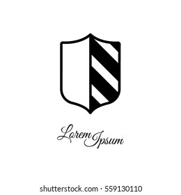 Web line icon. Shield.