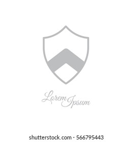 Web line icon. Shield.