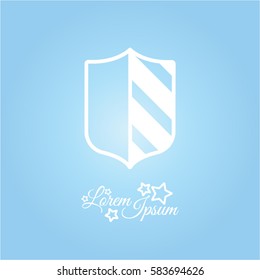 Web line icon. Shield.