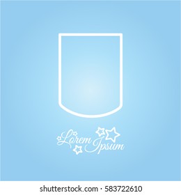 Web line icon. Shield.