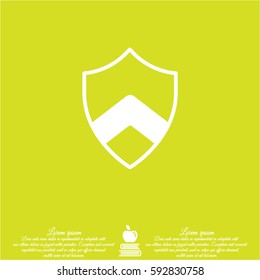 Web line icon. Shield.