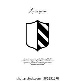 Web line icon. Shield.