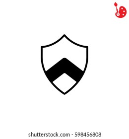 Web line icon. Shield.