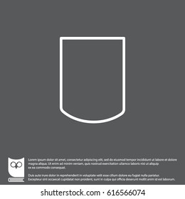 Web line icon. Shield.