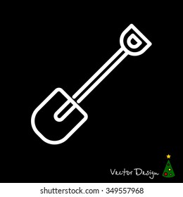 Web line icon. Shovel