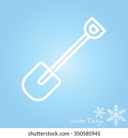 Web line icon. Shovel