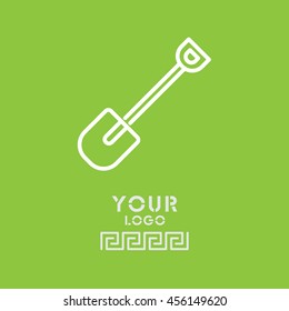 Web line icon. Shovel