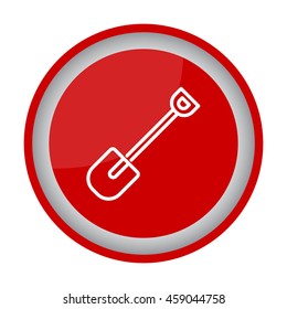 Web line icon. Shovel