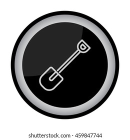 Web line icon. Shovel