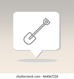 Web line icon. Shovel