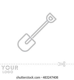 Web line icon. Shovel