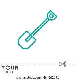 Web line icon. Shovel