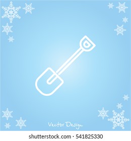 Web line icon. Shovel